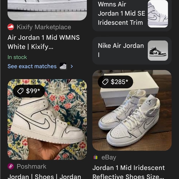 Jordan 1s MID SE Iridescent Trim Size 12 - Picture 4 of 4